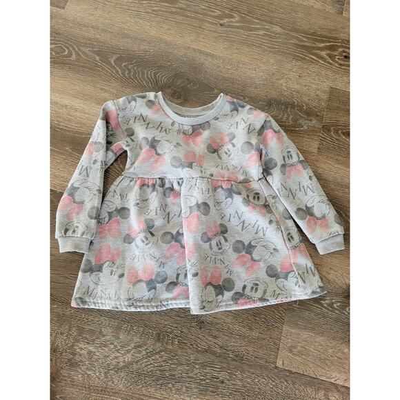 Disney‎ Minnie Mouse Gray Baby Girl Dress Long Sleeve size 18 months #8 - Picture 1 of 5